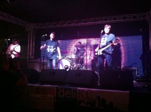 Kangaroo Knife Fight playing at Midcoast Party.